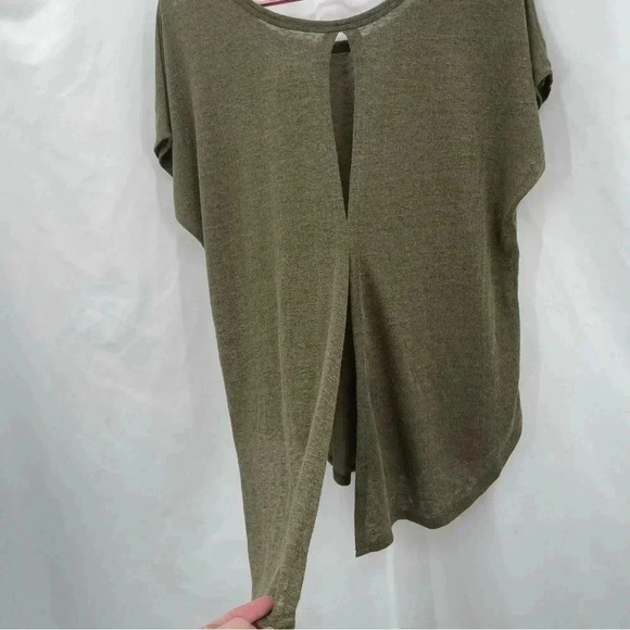 Lane Bryant Women's Top 14/16 Green Sleeveless Hi Low Tunic NWT - Picture 5 of 13